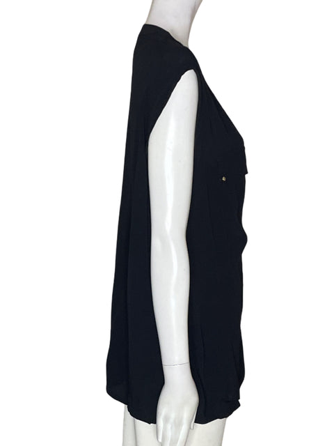 Blusa Mng Sin mangas Botones Negro - Talla XL