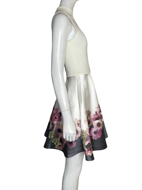 Vestido Ted Baker de Viscosa Estampado neopolitan Blanco - Talla 0