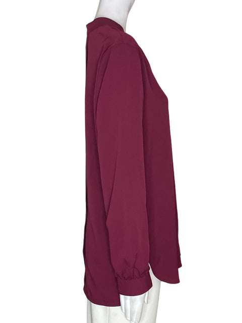 Blusa Banana Republic Liso Cuello v Morado - Talla M