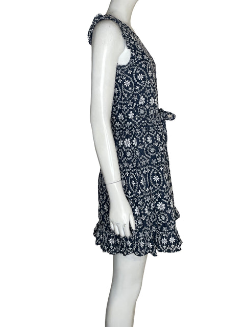 Vestido Kate Spade Bordado Floral Azul - Talla 8