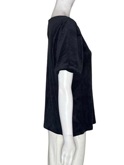 Blusa Loft Terciopelo Manga corta Negro - Talla M
