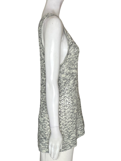 Blusa Internacional Concepts de Algodón Sin mangas Tejido Gris - Talla L