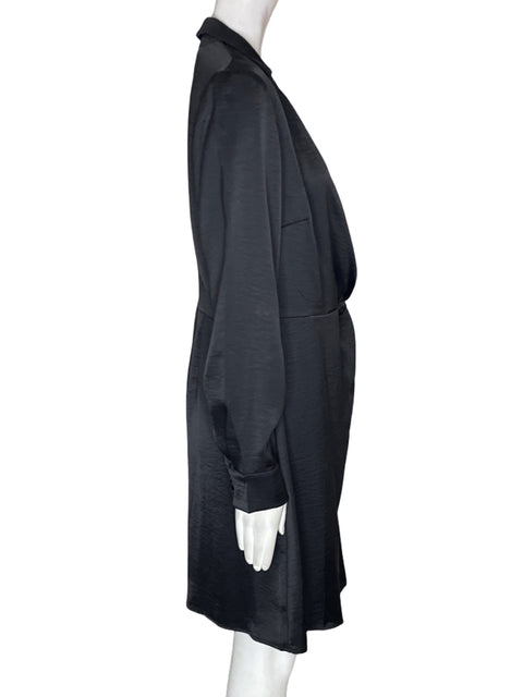 Vestido Loft Cruzado Cuello v Negro - Talla 8