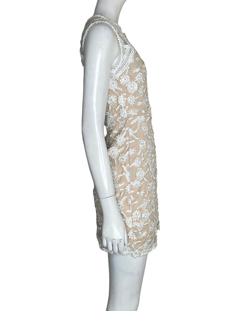Vestido Helen Owen Encaje Floral Beige - Talla XS