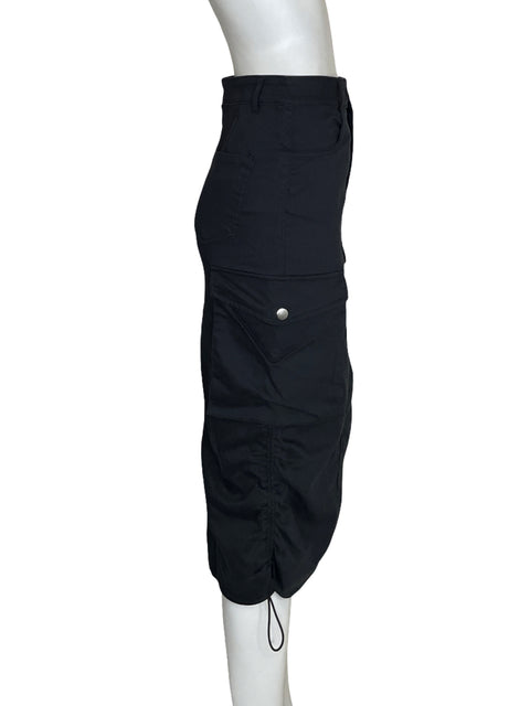 Falda Chocolate Midi Cargo Negro - Talla S