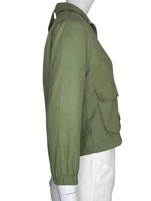 Chaqueta David's Bar Mitzvah Zipper Verde - Talla 8