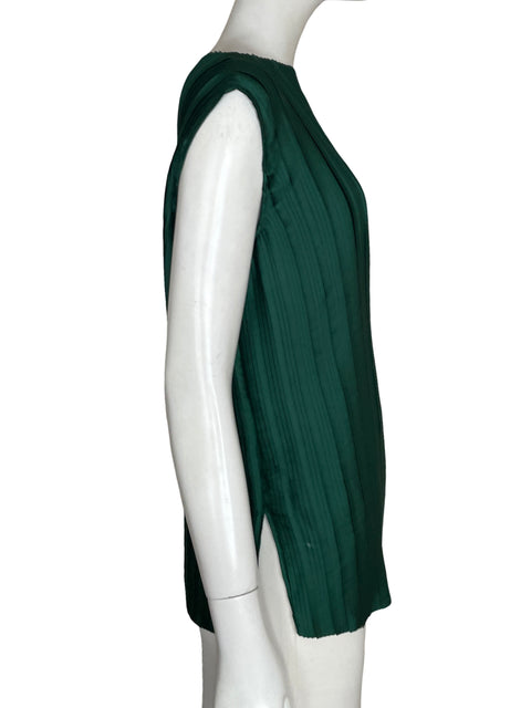 Blusa Zara Plisado Verde - Talla XS