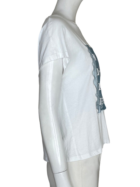 Blusa University Estampado Blanco - Talla M