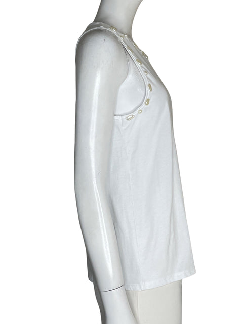 Blusa Zara Sin mangas Blanco - Talla S
