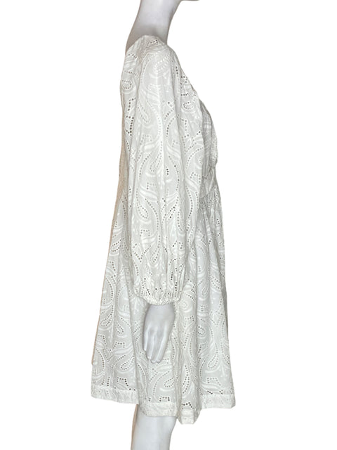 Vestido Banana Republic Tejido Midi Blanco - Talla L