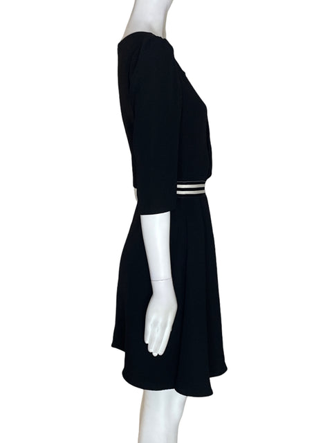 Vestido Armani Exchange Vuelos Manga corta Negro - Talla 2