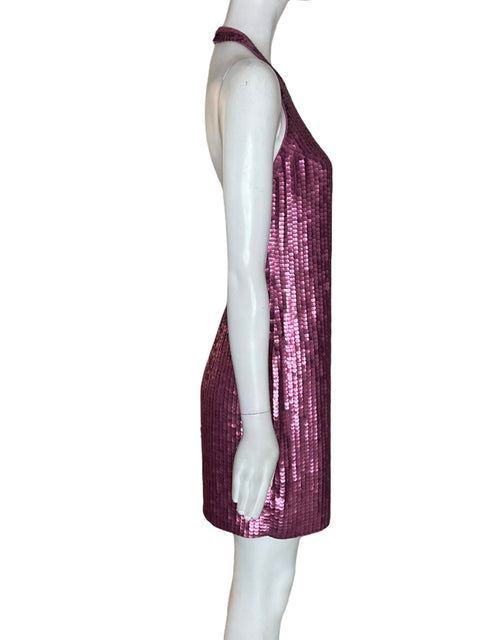 Vestido Express Lentejuela Mini Rosado - Talla XS