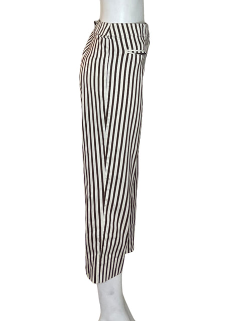 Pantalón Carlisle Rayas Recto Negro - Talla 12