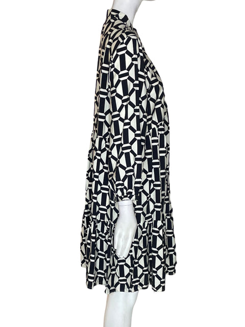 Vestido Ellen Tracy Suelto Estampado Blanco - Talla M