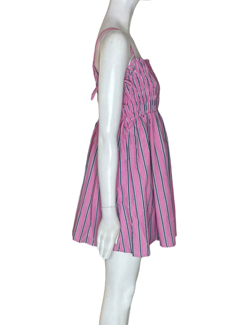 Vestido Abercrombie & Fitch de Algodón Mini Tiras Rosado - Talla L