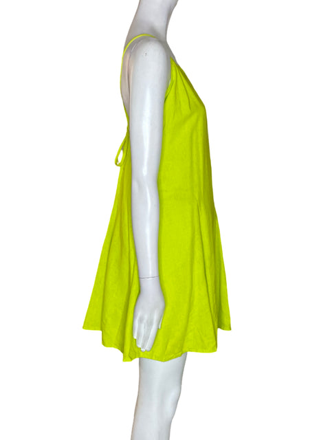 Vestido A New Day Tiras Vuelos Verde - Talla M