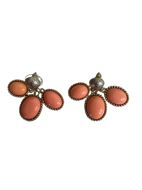 Arete Tesoro Tps Dorado Perlas Rosado - Talla U