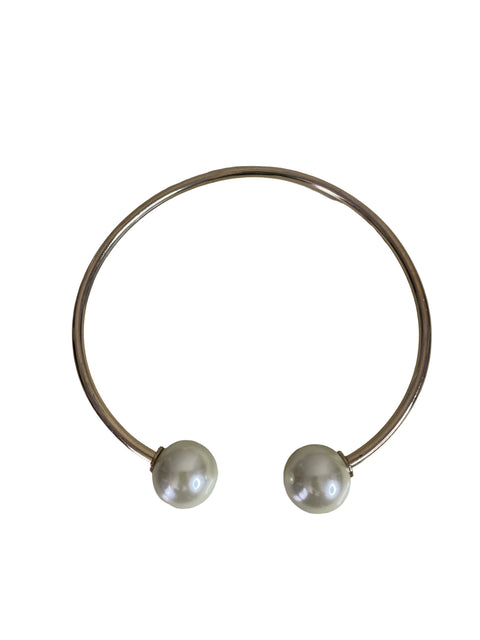 Collar Tesoro Tps Gargantilla Perla Plateado - Talla U