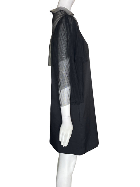 Vestido Gracia Ruchas Suelto Negro - Talla S
