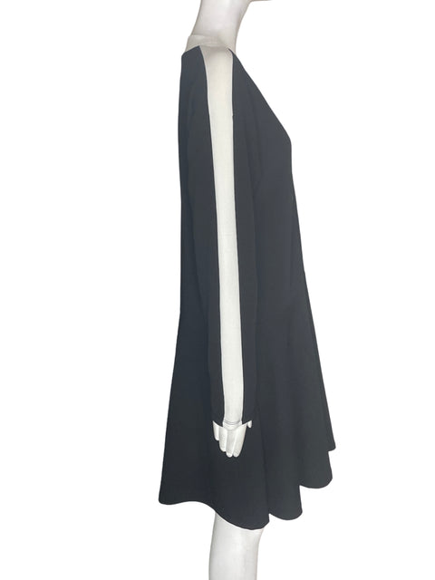 Vestido Zara Bicolor Suelto Negro - Talla M