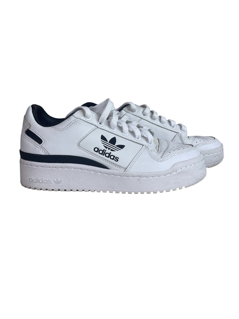 Zapatilla Adidas Cordones Texturizado Blanco - Talla 7