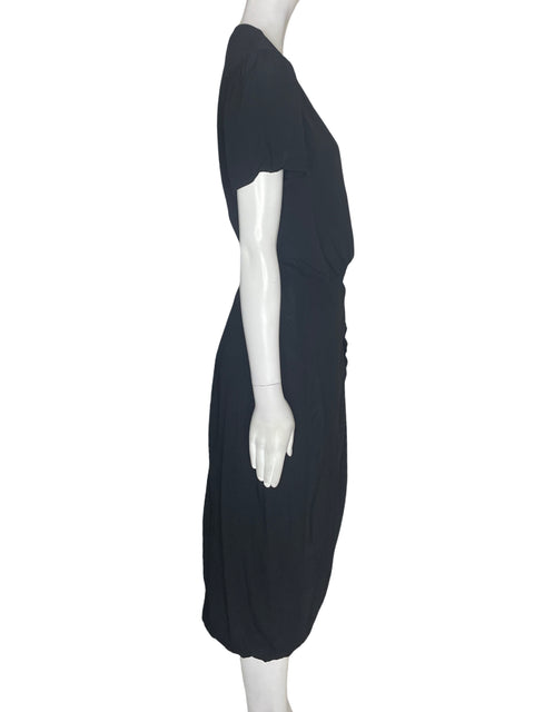 Vestido Express Midi Cruzado Negro - Talla M