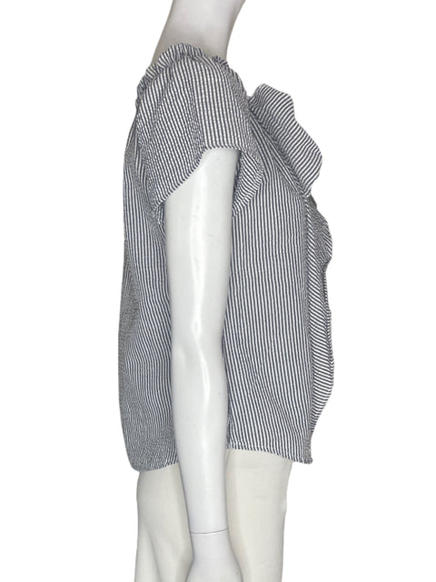 Blusa Tesoro Tps Rucha Rayas Azul - Talla S
