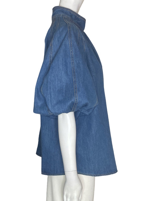 Blusa Zimmermann Abullonado Manga corta Azul - Talla 4