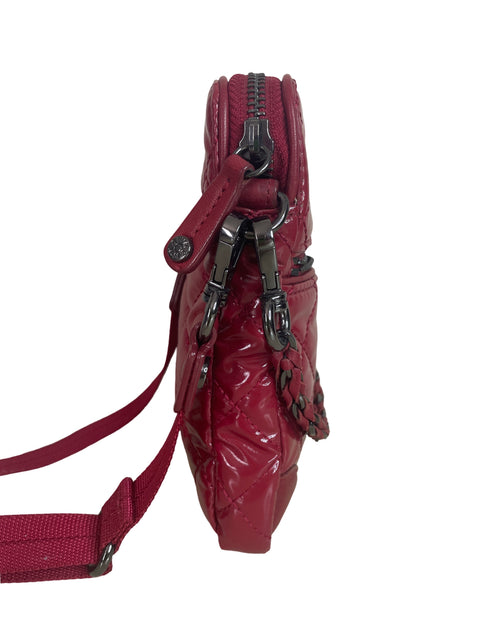 Cartera Mz Wallage Acolchonado Tiras Rojo - Talla U