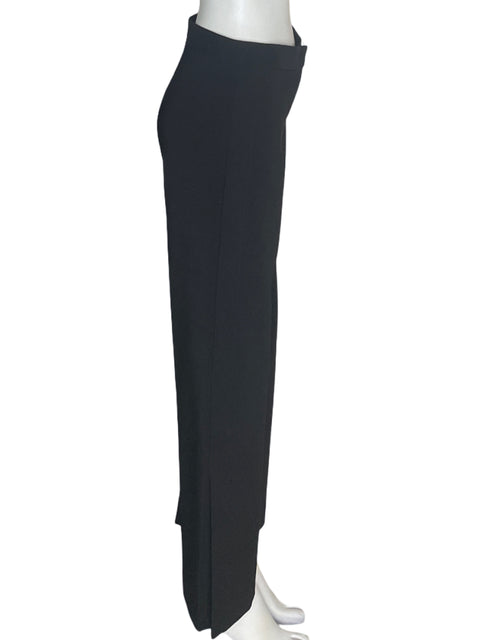 Pantalón Camila Recto Palazo Negro - Talla 2