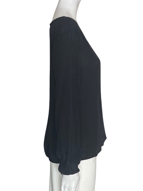 Blusa Banana Republic Liso Manga larga Negro - Talla XS