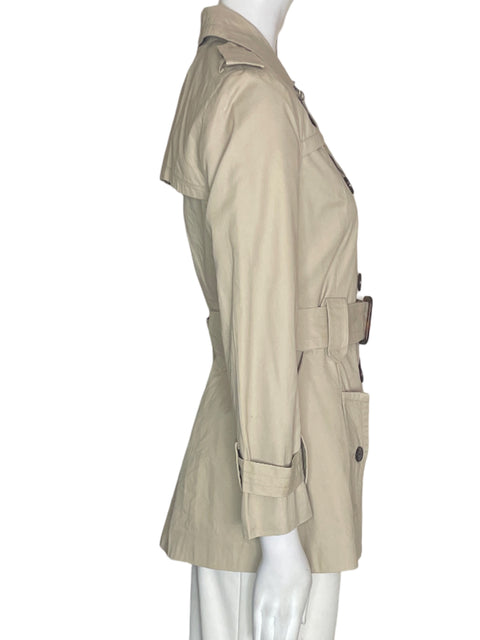 Chaqueta Banana Republic de Algodón Botones Fajon Beige - Talla XS