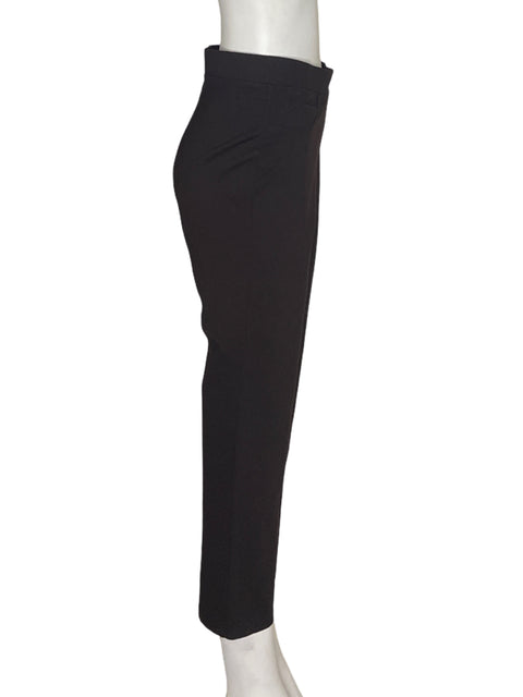 Pantalón Punto Roma Ajustado Bolsillo Marrón - Talla M