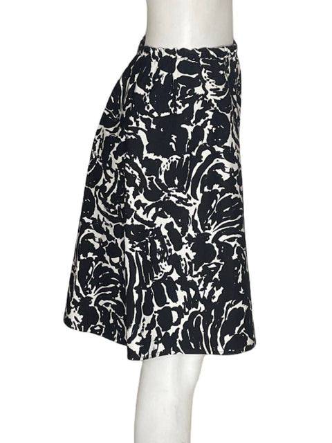 Falda Carlos Mora Estampado Midi Negro - Talla S