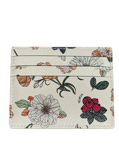 Cartera Furla Toni Talco Floral Estampado Blanco - Talla U