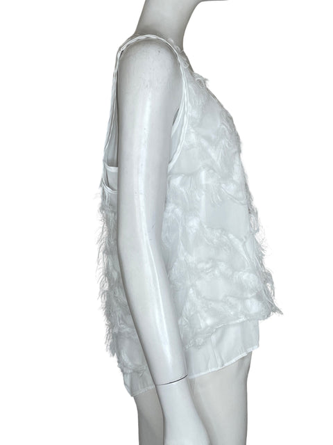 Blusa Whiteroom + Cactus Flecos Blanco - Talla M