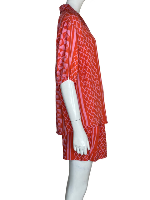 Conjunto Suncoo Paris de Viscosa Estampado Oversize Naranja - Talla 8