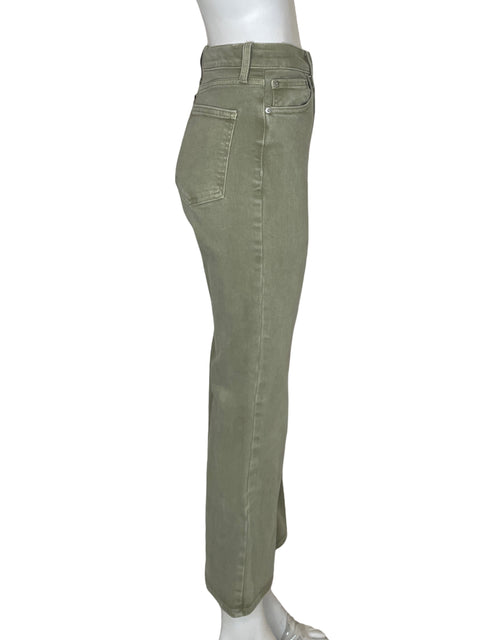 Pantalón Pistola de Algodón High-rise Verde - Talla 29