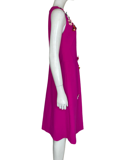 Vestido Theia Apliques Midi Rosado - Talla 8