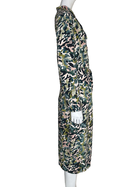 Vestido Mango Estampado Animal print Verde - Talla M