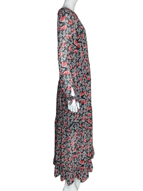 Vestido Mango Estampado Floral Rojo - Talla M