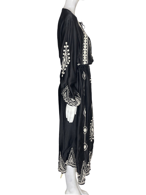 Vestido Zara Liso Tejido Negro - Talla L