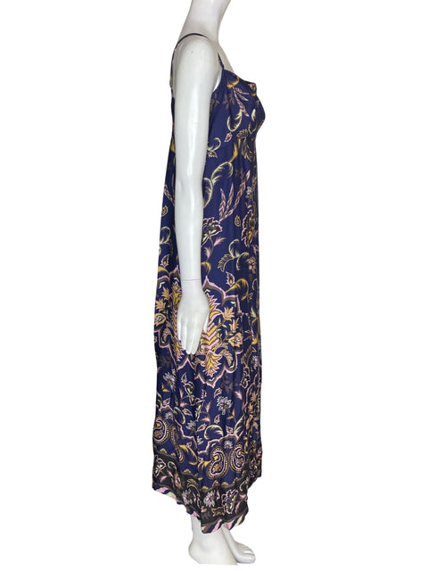 Vestido Farm Estampado Suelto Morado - Talla L
