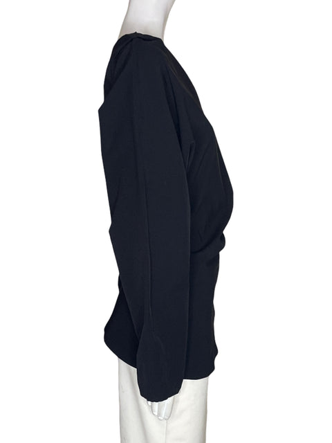 Blusa Zara Oneshoulder Liso Negro - Talla L