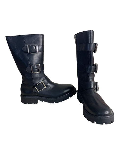 Zapato Schutz Hebilla Media pierna Negro - Talla 10