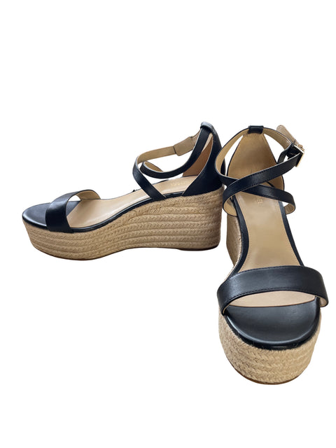 Sandalia Michael Kors Plataforma Negro - Talla 8.5