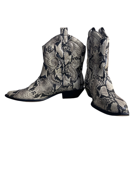 Zapato Schutz Animal print Botines Negro - Talla 41