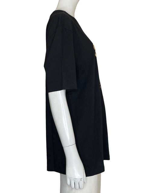 Blusa Farm de Algodón Estampado Oversize Negro - Talla S