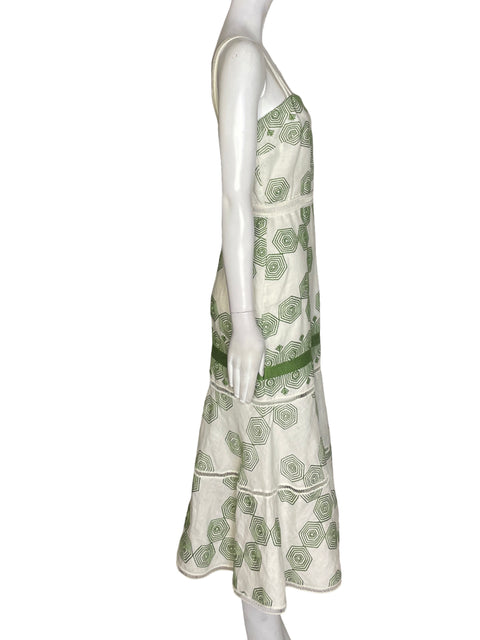 Vestido Alexis de Viscosa Estampado Tira Verde - Talla S