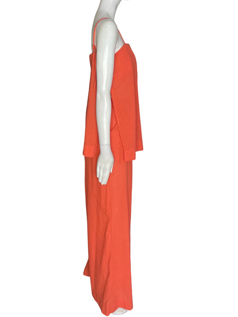 Conjunto Hyfve Pantalón/blusa Liso Naranja - Talla M